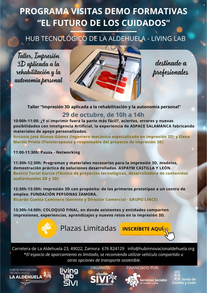 Taller Impresión 3D aplicada a la rehabilitación y la autonomía personal